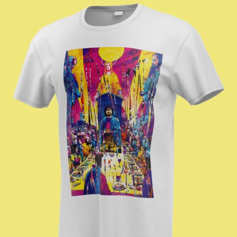 Men T Shirt Mockup, Front View (7)